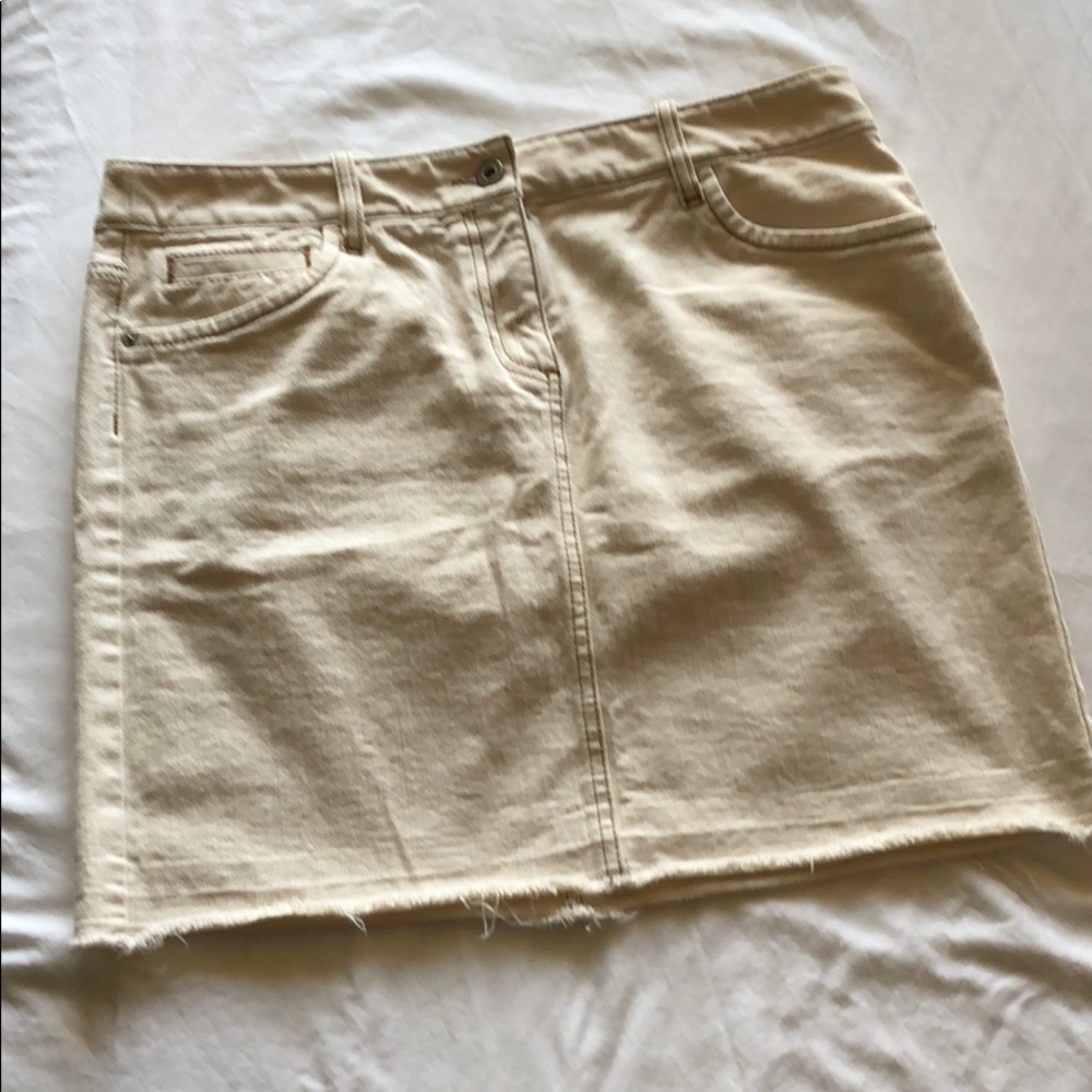 Denim mini skirt
